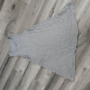 Casual gray sleeveless dress